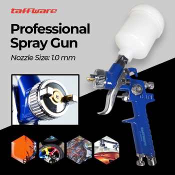 Taffware Professional Spray Gun Nozzle HVLP Airbrush 125ml - H-2000A