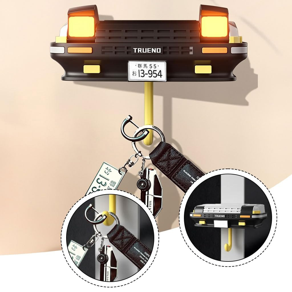 TRUENO Gantungan Kunci Dinding Mobil Initial D AE86 Key Holder Light - TR-100 Gambar produk TRUENO Gantungan Kunci Dinding Mobil Initial D AE86 Key Holder Light - TR-100