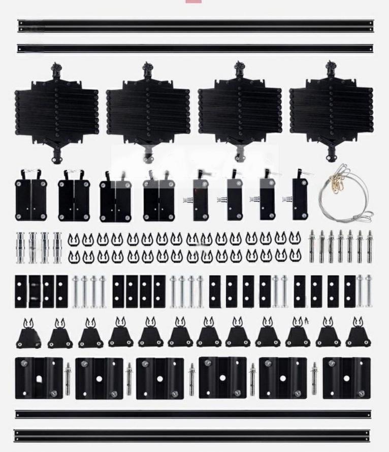 YIXI Rel Gantung Lampu Studio Fotografi Skytrack 4 Rel 4 Pantograf 3M - 443M Gambar produk YIXI Rel Gantung Lampu Studio Fotografi Skytrack 4 Rel 4 Pantograf 3M - 443M