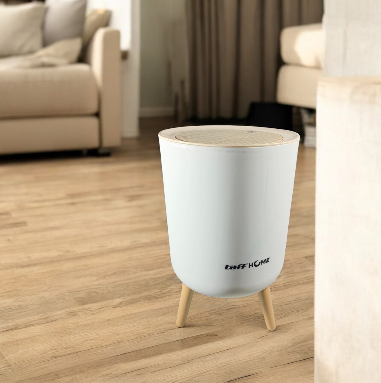 Gambar produk TaffHOME Tempat Sampah Fashion Trash Bin High Pressing Type Size L - TG3390