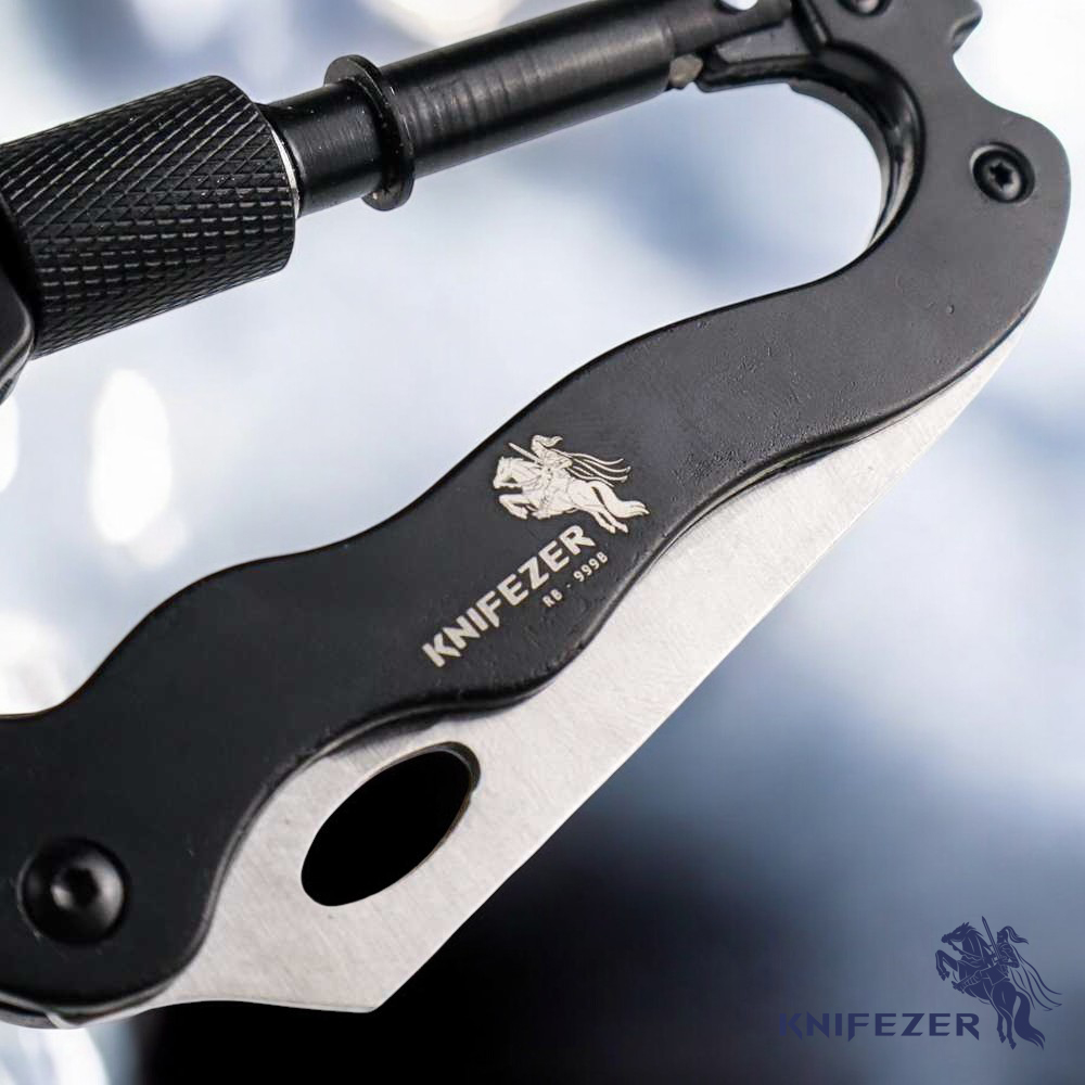 Gambar produk KNIFEZER Carabiner Pisau Lipat 5in1 Portable Knife Survival Tool EDC - RB-999B