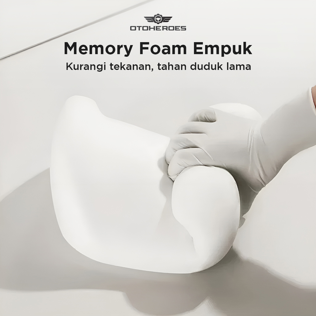 OTOHEROES Bantal Punggung Jok Mobil Memory Foam Lumbar Support - AW-40 Gambar produk OTOHEROES Bantal Punggung Jok Mobil Memory Foam Lumbar Support - AW-40