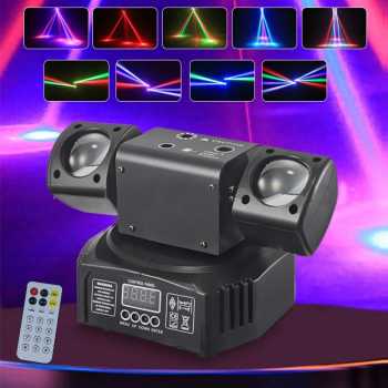 GVT Lampu Sorot LED Laser Beam Disco RGBW Moving Head DMX512 36W - G36