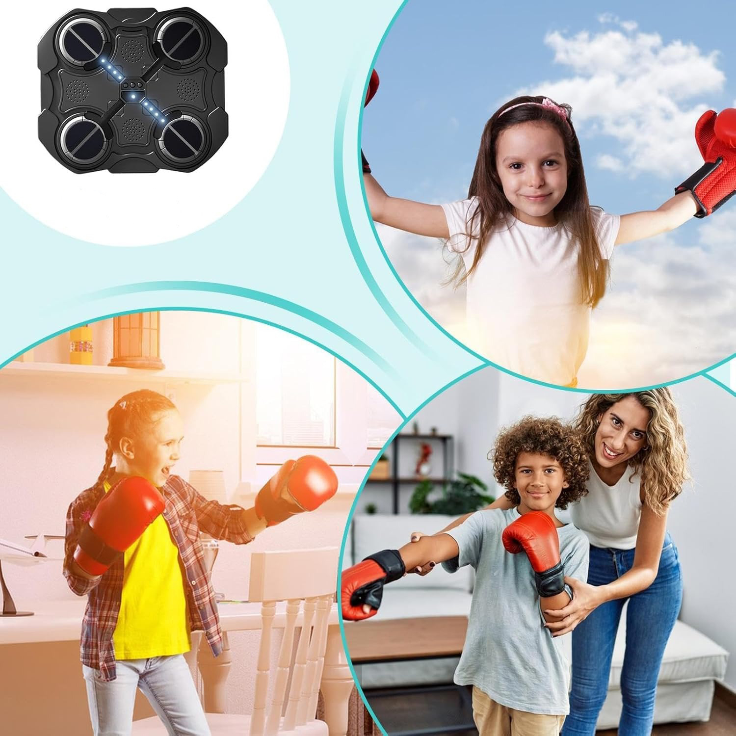 ELBOKERO Mesin Latihan Tinju Music Bluetooth Boxing Training Wall - EL04 Gambar produk ELBOKERO Mesin Latihan Tinju Music Bluetooth Boxing Training Wall - EL04