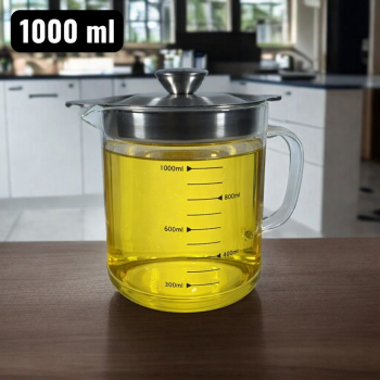 ACEITE Botol Wadah Penyaring Minyak Goreng Kaca Tahan Panas - FL26