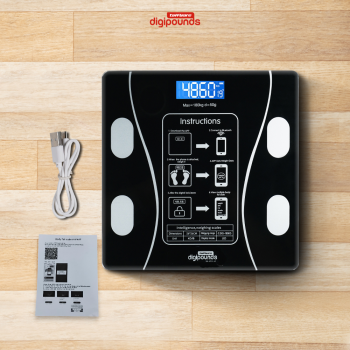Gambar produk Taffware Digipounds Timbangan Badan Digital Scale Temperature 180kg - SH-Y01-U1
