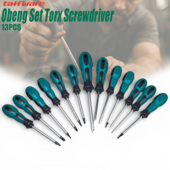 Taffware Obeng Set Torx Screwdriver Bit Household Repair Tools 13 PCS - RL13
