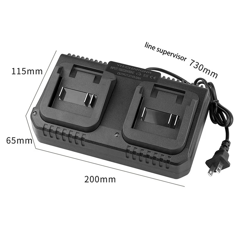 OUTDO Charger Baterai Bor Listrik 2 Slot EU Plug 3A for Makita 21V - 90030-CH Gambar produk OUTDO Charger Baterai Bor Listrik 2 Slot EU Plug 3A for Makita 21V - 90030-CH