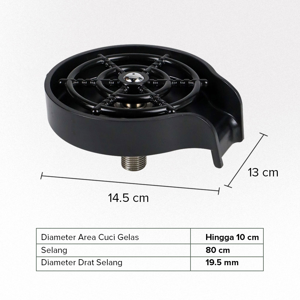 TaffHOME Pencuci Gelas Otomatis Selang Panjang Jug Rinser Washer - SU10 Gambar produk TaffHOME Pencuci Gelas Otomatis Selang Panjang Jug Rinser Washer - SU10