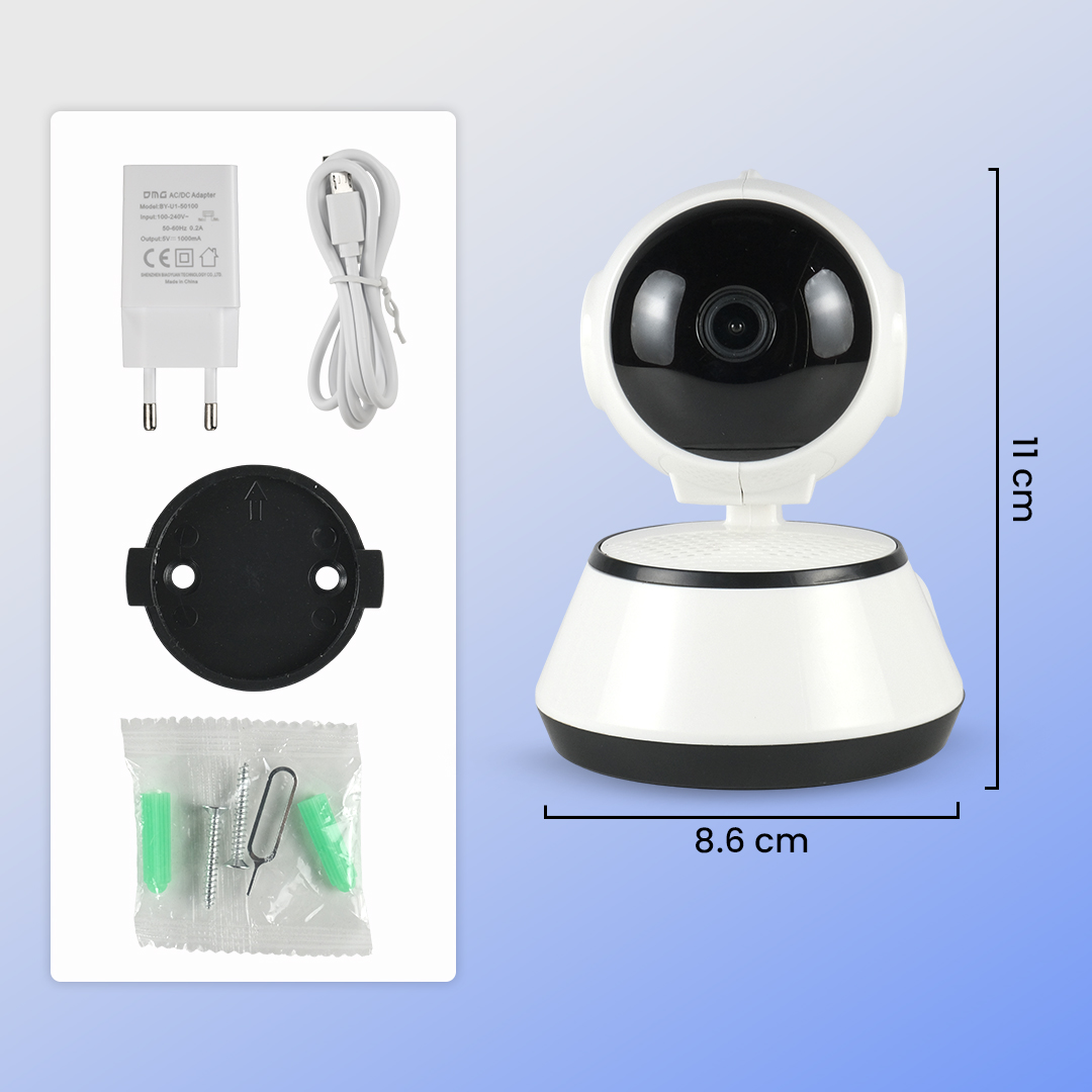 V380 Pro Kamera CCTV Indoor WiFi IP Camera Motion Detection 720P 1MP - Q6X Gambar produk V380 Pro Kamera CCTV Indoor WiFi IP Camera Motion Detection 720P 1MP - Q6X