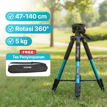 ZOMEI Tripod Kamera Pan Head 360 Panoramic 1.4M - Q111
