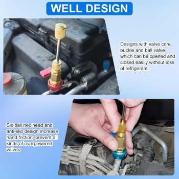 Gambar produk Anule Alat Service AC Mobil Air Conditioning Car Valve For Freon R134a - CR-206