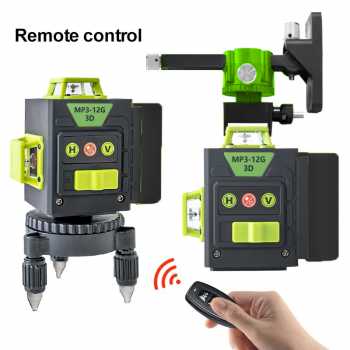 Gambar produk MAXLIGHT Laser Level Self Leveling 3D 360 Degree 12 Line 520nm 2400mAh - MP3-12G