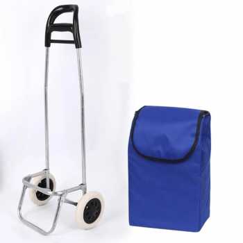 Gambar produk SAKU Troli Belanja Lipat Gocery Cart Luggage Handcraft 35x28x86cm - SK-55