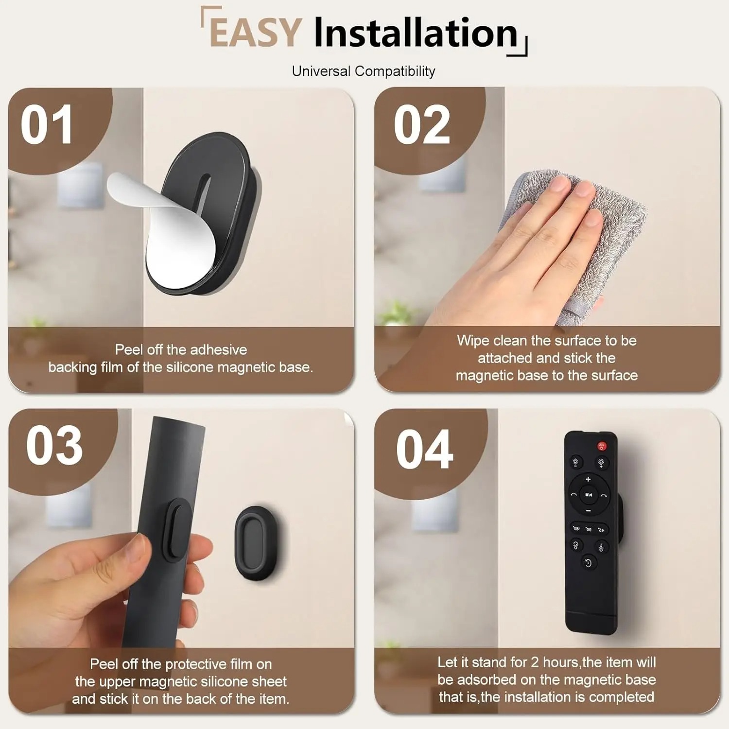 ARMA Tempelan Magnet Dinding Silikon Self Adhesive Remote Holder - RM-26 Gambar produk ARMA Tempelan Magnet Dinding Silikon Self Adhesive Remote Holder - RM-26