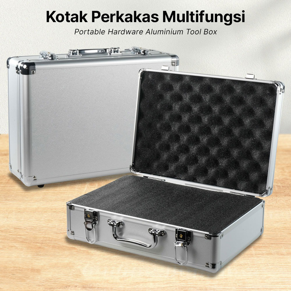 Gambar produk TaffGUARD Tas Koper Penyimpanan Barang Toolbox Hard Case Aluminium - TF-29