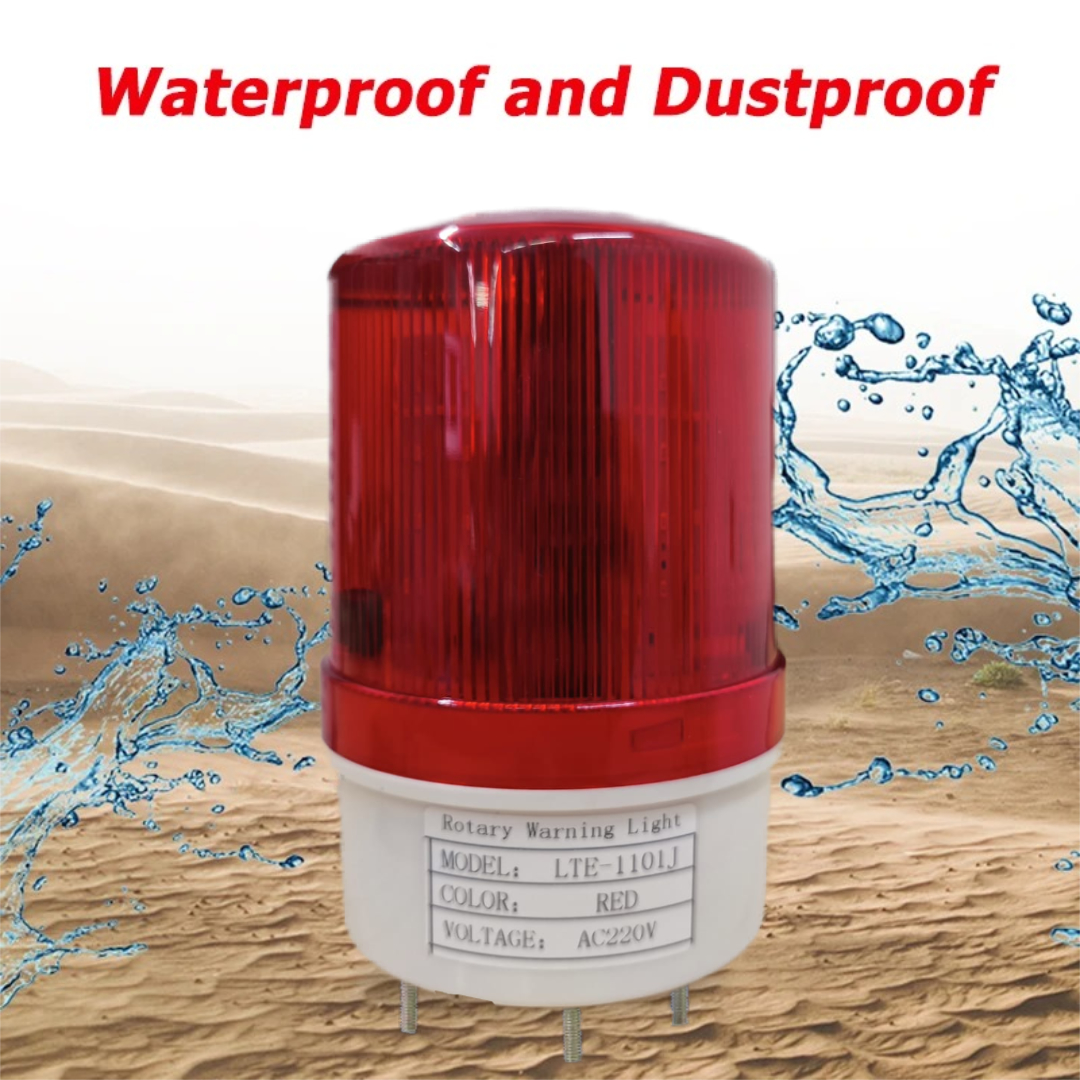 Gambar produk NANYI Warning Light Rotary Lamp LED Alarm Waterproof 220V 10W Audible - LTE-1101/1101J