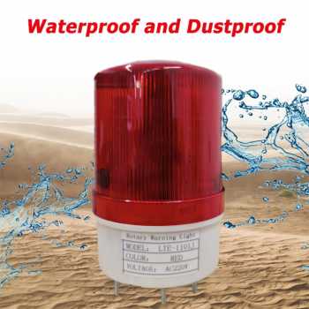 Gambar produk NANYI Warning Light Rotary Lamp LED Alarm Waterproof 220V 10W Audible - LTE-1101/1101J