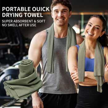 Gambar produk HIKEMAN Handuk Quick Dry Portable Ultralight Bath Towel 80x120cm - MJ120