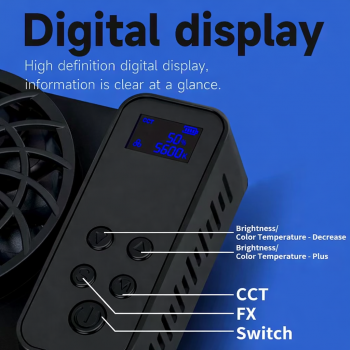 Gambar produk SHIYAN Lampu Studio Fotografi COB LED 3in1 Color 22 Mode 100W - K100W