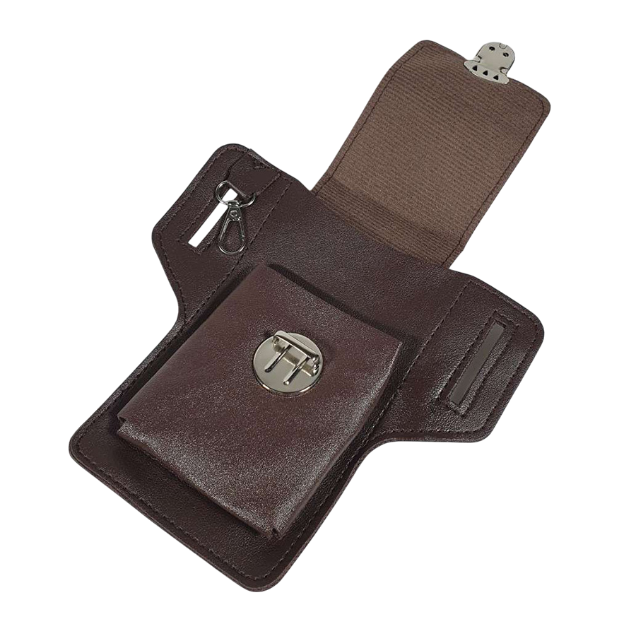 Rhodey Tas Pinggang Sabuk Smartphone Holster PU Leather - FSN25 Gambar produk Rhodey Tas Pinggang Sabuk Smartphone Holster PU Leather - FSN25