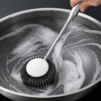 Onewly Sikat Kawat Cuci Piring Stainless Steel 201 Cleaning Wire Ball - ON-20