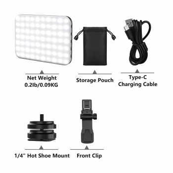 Gambar produk MiniFocus Lampu Fill Light LED 3in1 Color 2500-6500K Hot Shoe 2200mAh - MF-25