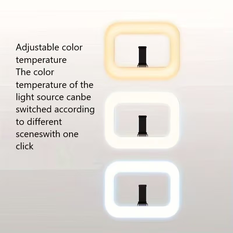 CLM Video Rig Ring Light LED Tricolor Rectangular 2500-8500K 1500mAh - YM200 Gambar produk CLM Video Rig Ring Light LED Tricolor Rectangular 2500-8500K 1500mAh - YM200