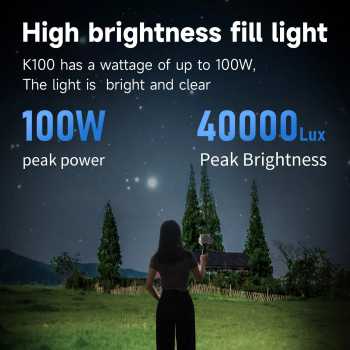 Gambar produk SHIYAN Lampu Studio Fotografi COB LED 3in1 Color 22 Mode 100W - K100W