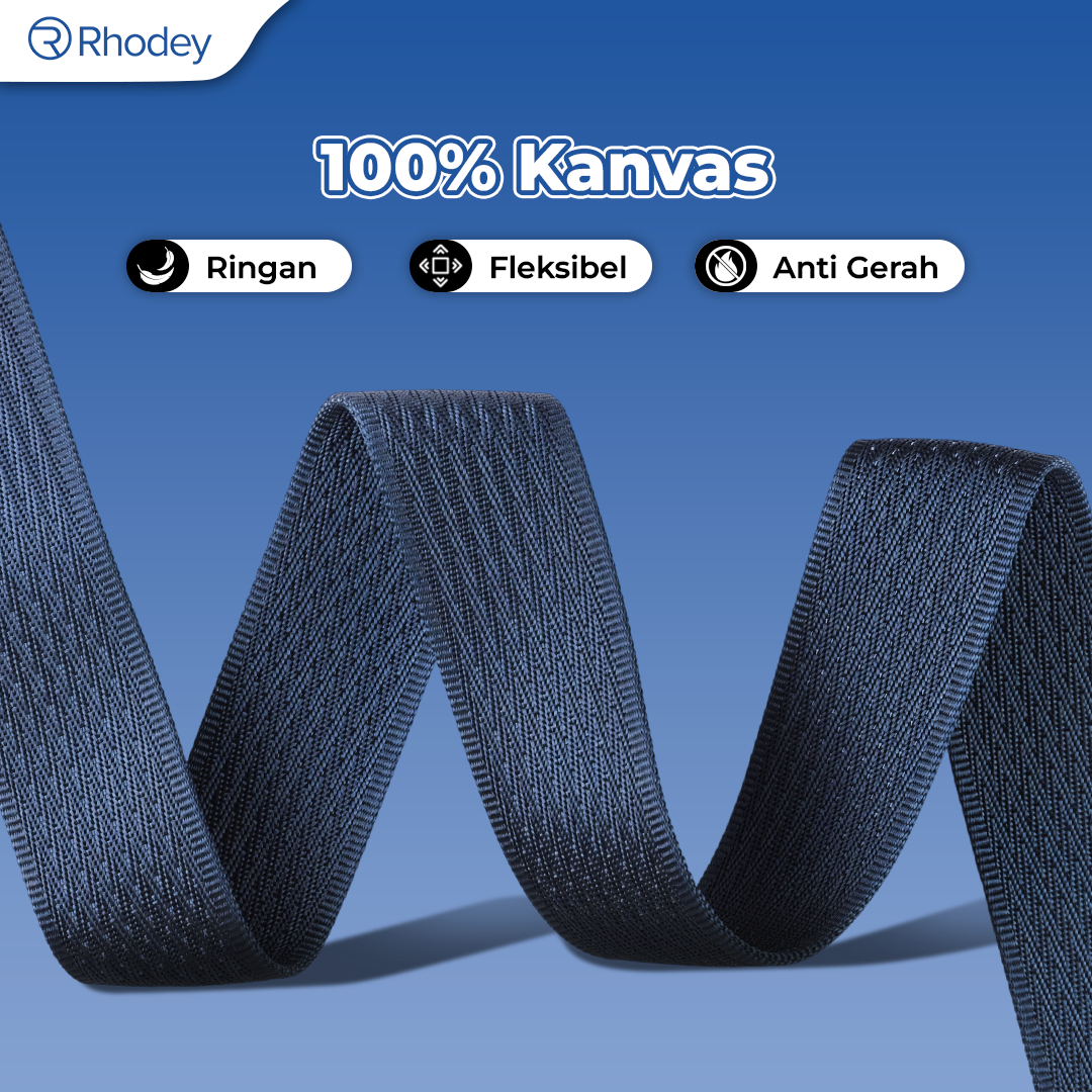 Gambar produk Rhodey Craftman Tali Ikat Pinggang Pria Canvas Buckle Belt - B1030