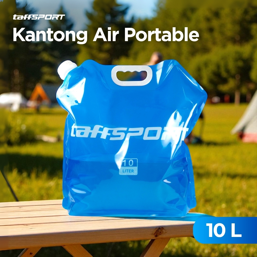 TaffSPORT Kantong Air Minum Lipat Multifungsi Portable Water Bag 10L - ASD005 Gambar produk TaffSPORT Kantong Air Minum Lipat Multifungsi Portable Water Bag 10L - ASD005