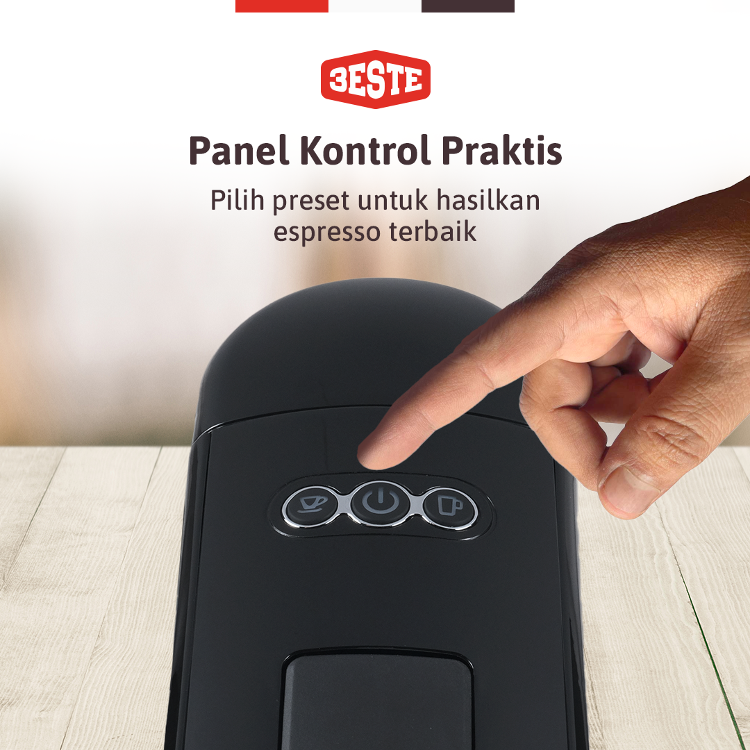 Trieste Mesin Kopi Espresso 3in1 Coffee Maker 19 Bar 1450W 600ml - ST-504 Gambar produk Trieste Mesin Kopi Espresso 3in1 Coffee Maker 19 Bar 1450W 600ml - ST-504