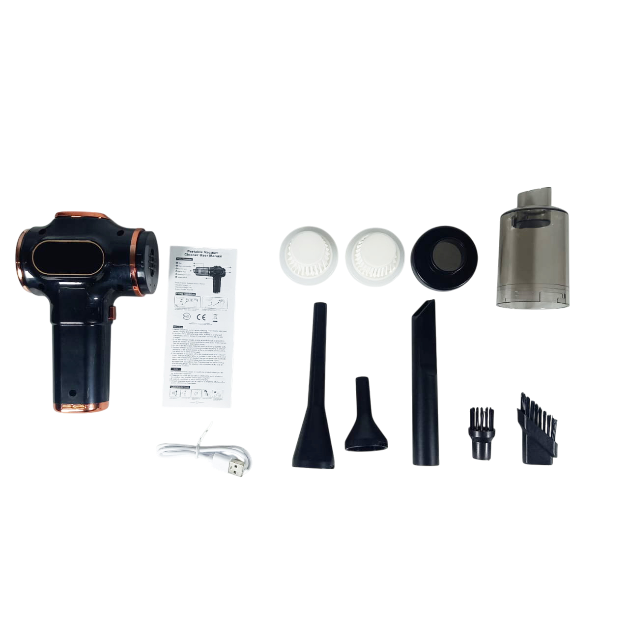 Gambar produk WOKER Penyedot Debu Mobil Serbaguna Vacuum Cleaner 5V 78W 40000RPM - XCQ-508