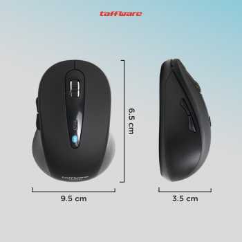 Gambar produk Taffware Mouse Bluetooth Wireless Optical Ergonomic Design 1600DPI - PWM-601