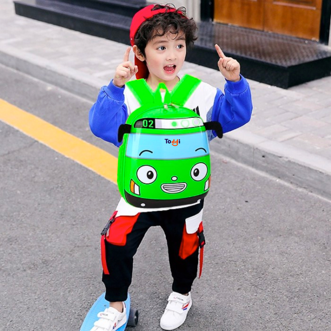Toddi Tas Ransel Sekolah Anak Backpack Model Bus Tayo - E-300 Gambar produk Toddi Tas Ransel Sekolah Anak Backpack Model Bus Tayo - E-300