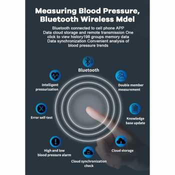 Gambar produk Schbit Tensimeter Digital Pengukur Tekanan Darah Wrist Blood Pressure - KWL-B619