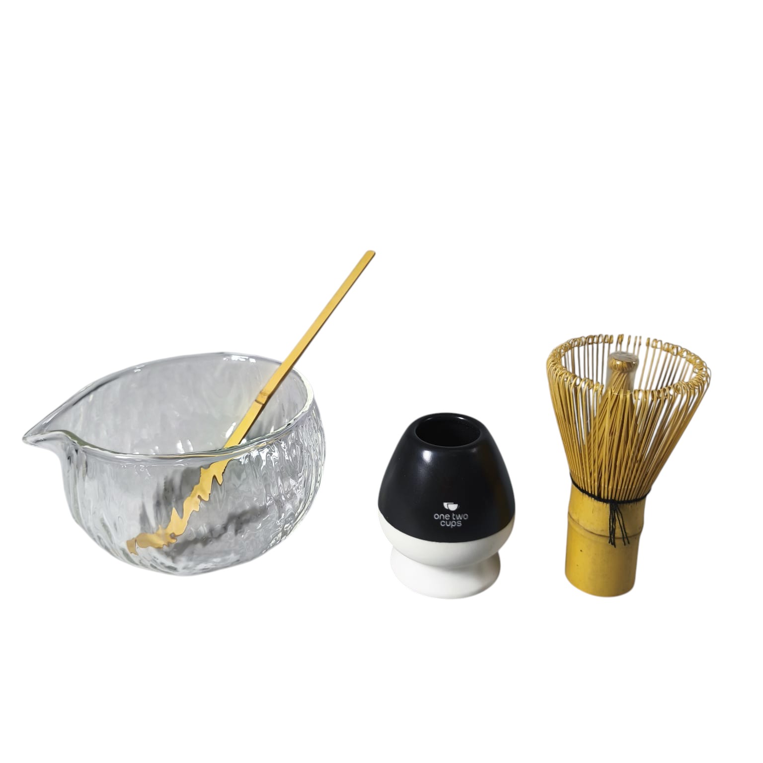 One Two Cups Matcha Set Chawan Chasen Stand Chashaku 470ml 4 PCS - WT174 Gambar produk One Two Cups Matcha Set Chawan Chasen Stand Chashaku 470ml 4 PCS - WT174