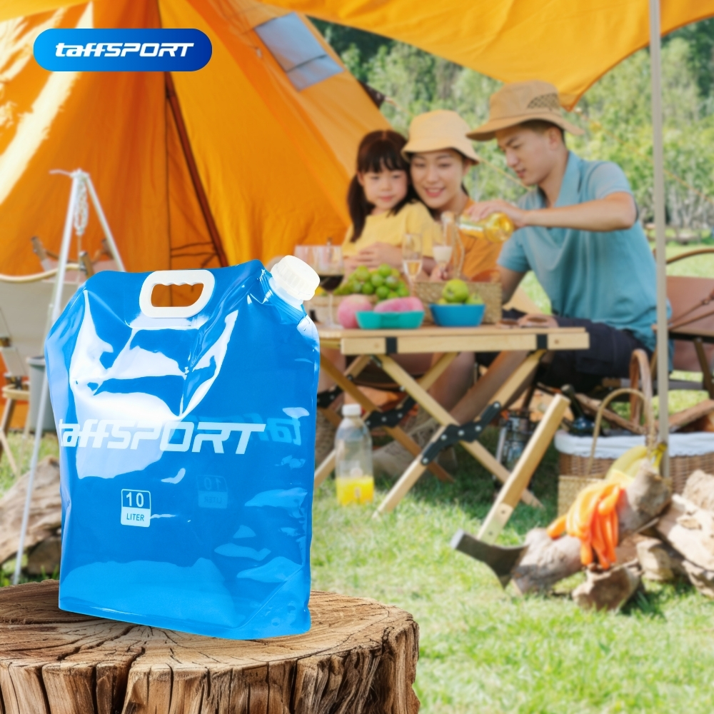 TaffSPORT Kantong Air Minum Lipat Multifungsi Portable Water Bag 10L - ASD005 Gambar produk TaffSPORT Kantong Air Minum Lipat Multifungsi Portable Water Bag 10L - ASD005