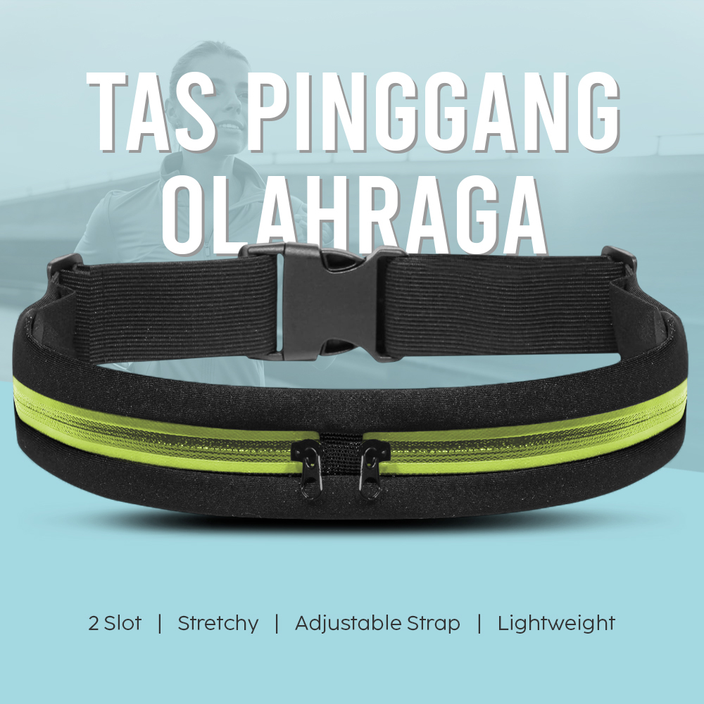 Guoxing Tas Pinggang Olahraga Lari Elastis Running Waist Bag - C92209 Gambar produk Guoxing Tas Pinggang Olahraga Lari Elastis Running Waist Bag - C92209