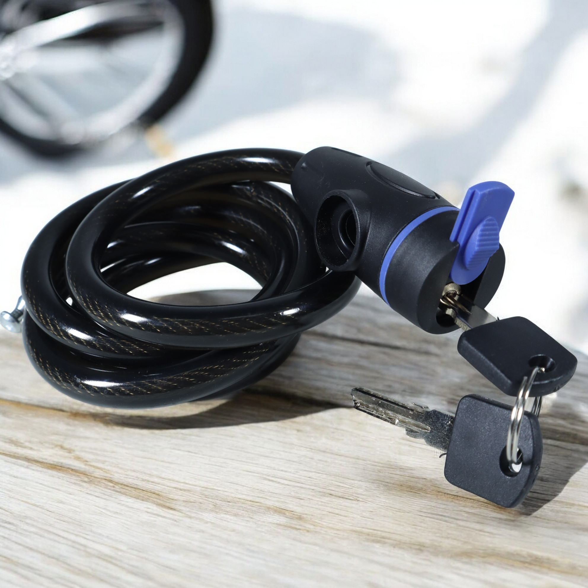 WJYSY Kunci Gembok Ban Sepeda Anti Maling 1.2M - TY588YE Gambar produk WJYSY Kunci Gembok Ban Sepeda Anti Maling 1.2M - TY588YE