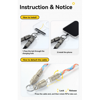 Gambar produk ESSAGER Kabel Data 2in1 USB Type C to Type C Fast Charging PD 60W - JCB01