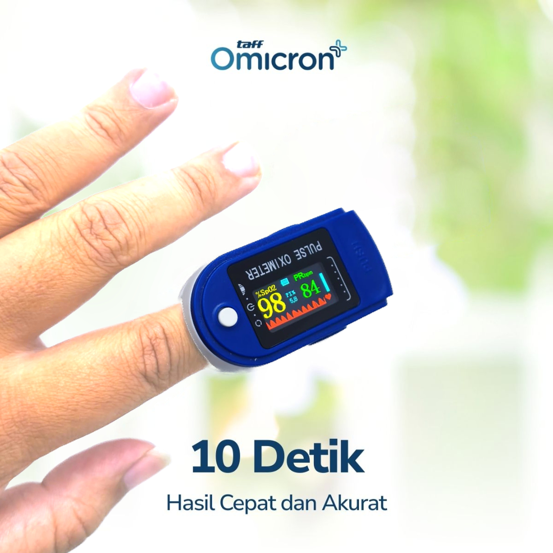 TaffOmicron Fingertip Pulse Oximeter Alat Ukur Saturasi O2 Darah Gen 2 - LK88 Gambar produk TaffOmicron Fingertip Pulse Oximeter Alat Ukur Saturasi O2 Darah Gen 2 - LK88