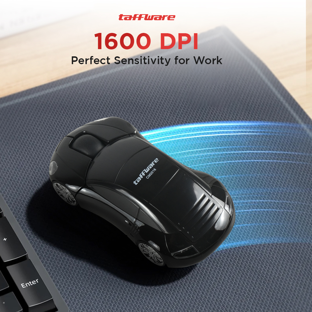 Taffware Mouse Wireless Optical 2.4GHz Model Mobil Supercar 1600DPI - CM0016 Gambar produk Taffware Mouse Wireless Optical 2.4GHz Model Mobil Supercar 1600DPI - CM0016