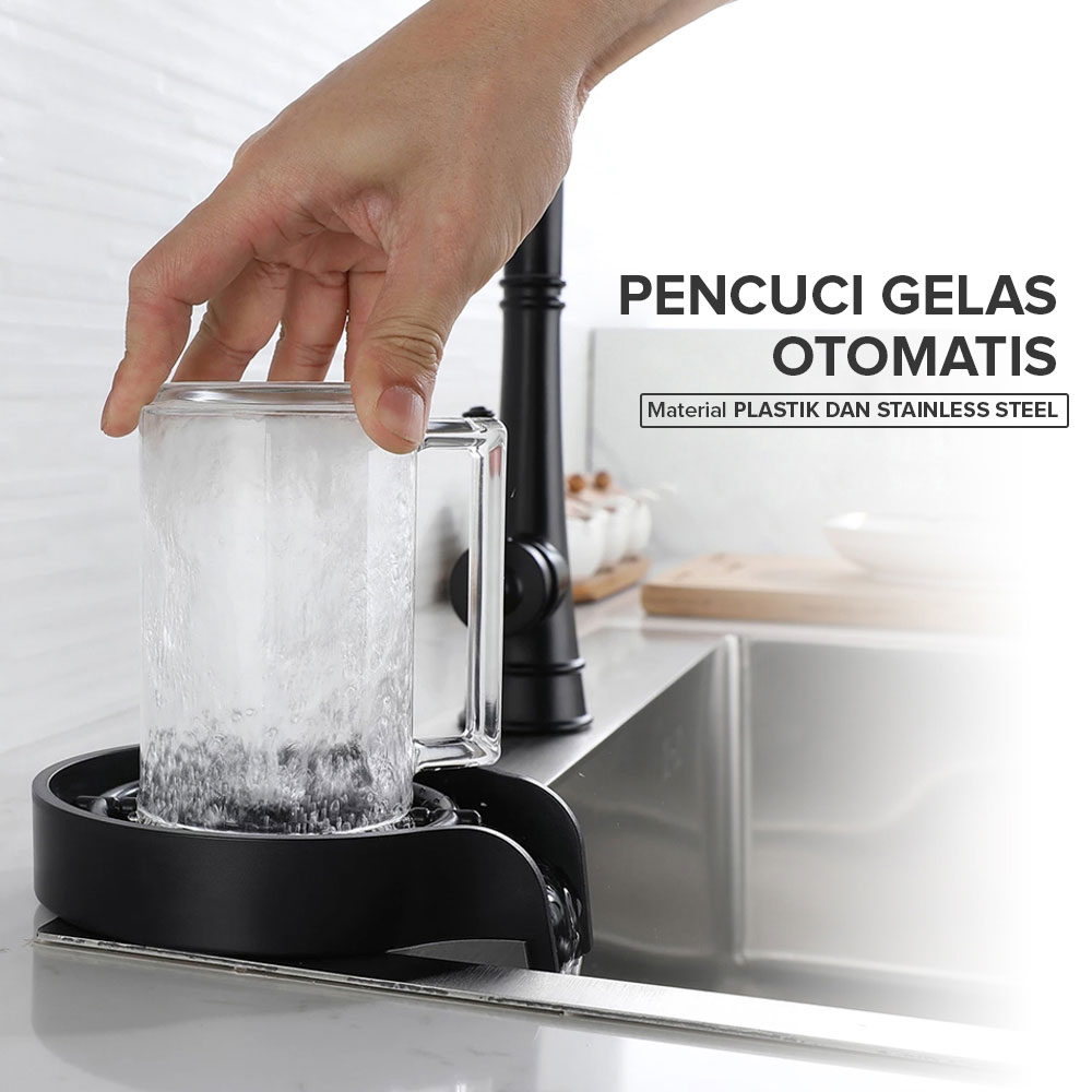 TaffHOME Pencuci Gelas Otomatis Selang Panjang Jug Rinser Washer - SU10 Gambar produk TaffHOME Pencuci Gelas Otomatis Selang Panjang Jug Rinser Washer - SU10