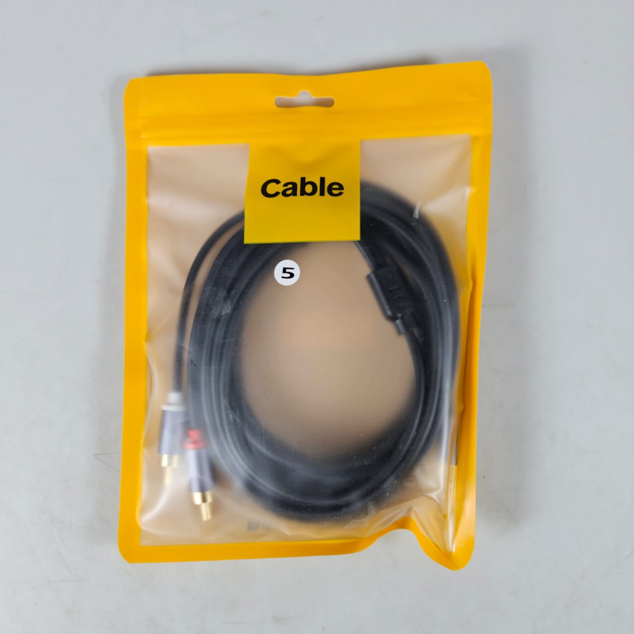 Vention Kabel Audio AUX 3.5mm Male ke RCA Male HiFi 5M Gambar produk Vention Kabel Audio AUX 3.5mm Male ke RCA Male HiFi 5M