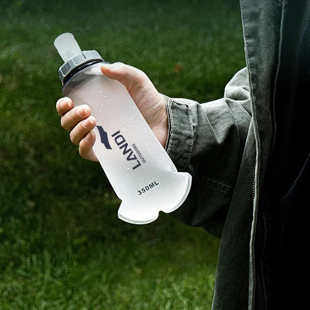 TaffSPORT Botol Minum Soft Flask Foldable Sport Water TPU 350ml - TF-60 Gambar produk TaffSPORT Botol Minum Soft Flask Foldable Sport Water TPU 350ml - TF-60