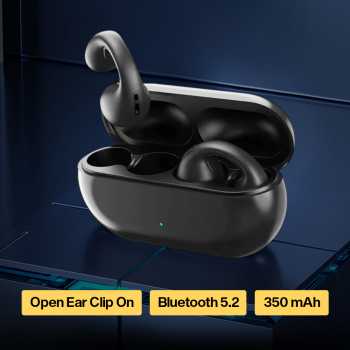ELVONS Earphone Bluetooth 5.2 Open Ear Clip HiFi Surround Ergonomic - TW01