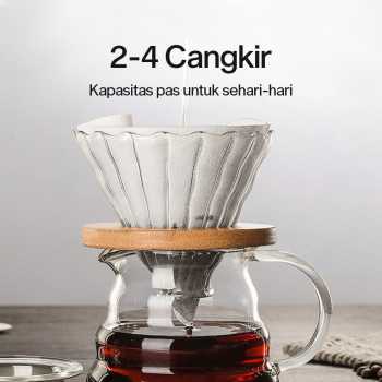Gambar produk LOVITER Kertas Saringan Kopi Filter Paper V60 2-4 Cups 100 PCS - V04