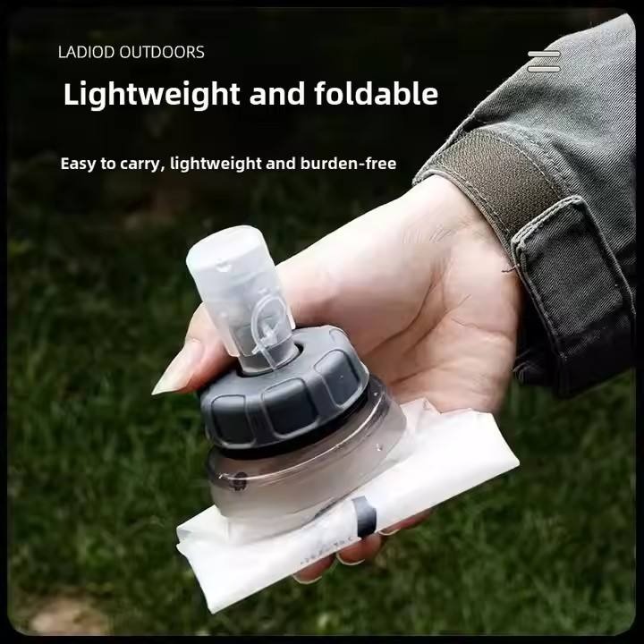 TaffSPORT Botol Minum Soft Flask Foldable Sport Water TPU 350ml - TF-60 Gambar produk TaffSPORT Botol Minum Soft Flask Foldable Sport Water TPU 350ml - TF-60