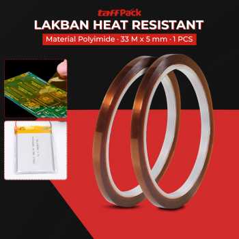 TaffPACK Lakban Heat Resistant Polyimide High Temperature Adhesive